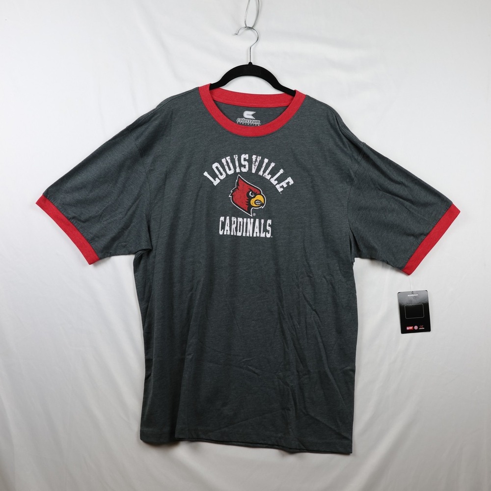 Louisville Cardinals Shirt Mens‎ Large NCAA Basketball Colosseum Athletics